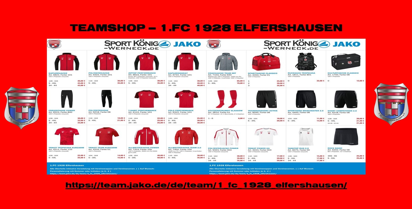 TEAMSHOP – 1.FC 1928 ELFERSHAUSEN online